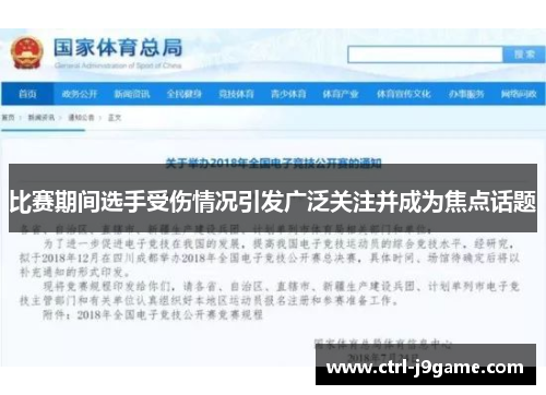 比赛期间选手受伤情况引发广泛关注并成为焦点话题